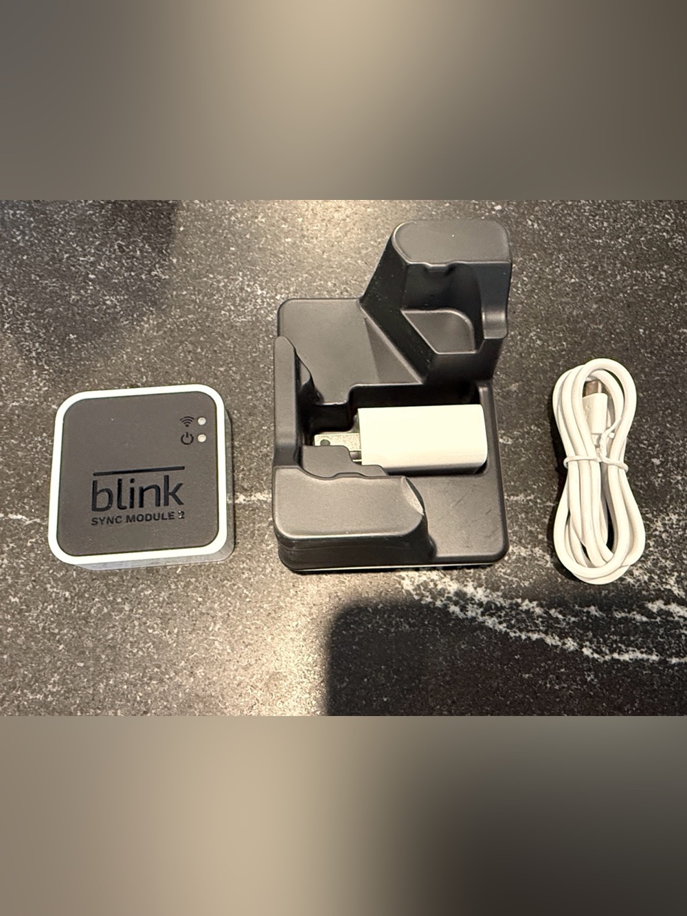 Blink Sync Module 2 with White USB Cable & White Power Adapter
